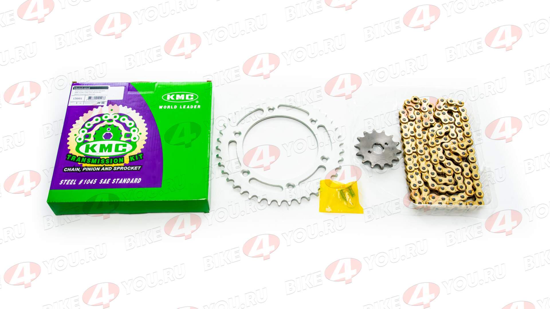 Приводная цепь+звезды (комплект) 520H-120L/520-14/520-41 KMC Кросс (ступица 6 болтов)