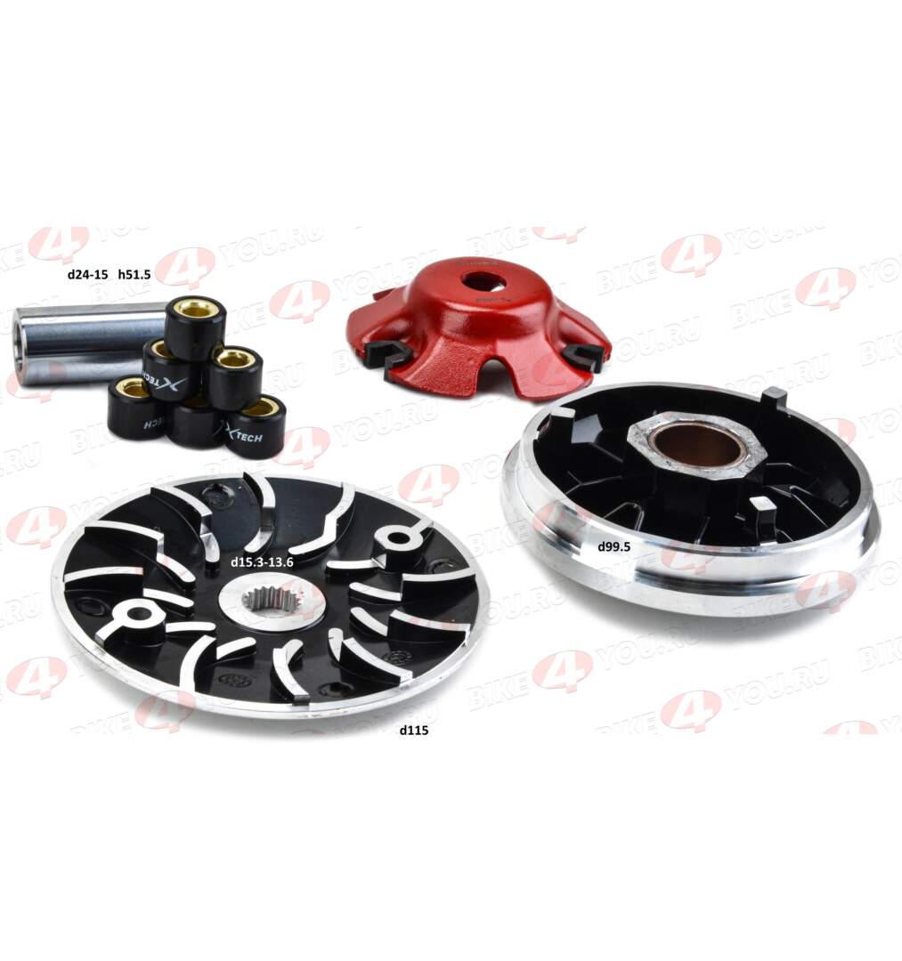 Вариатор в сборе 157QMJ 150см3 X-tech